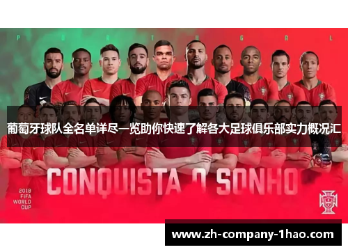 葡萄牙球队全名单详尽一览助你快速了解各大足球俱乐部实力概况汇